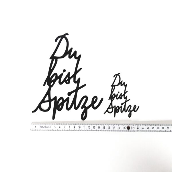 buchstaeblich-eu metallschriftzug du bist spitze
