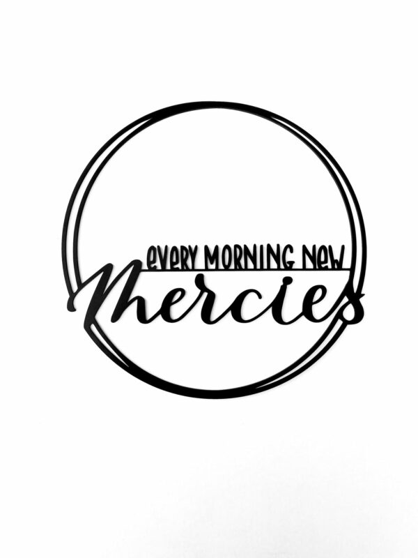 buchstaeblich-eu metallschriftzug every morning mercies