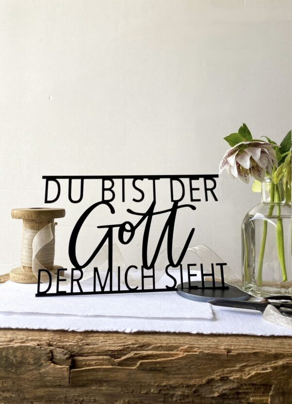 buchstaeblich-eu metallschriftzug du bist der gott der mich sieht
