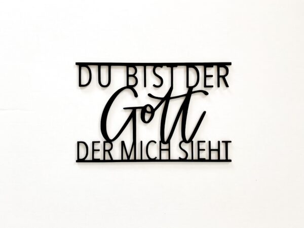 buchstaeblich-eu metallschriftzug du bist der gott der mich sieht